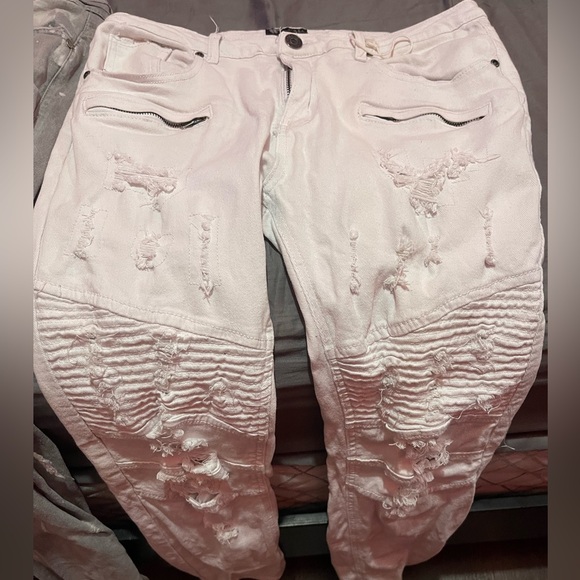 white n grey jeans - Picture 3 of 3